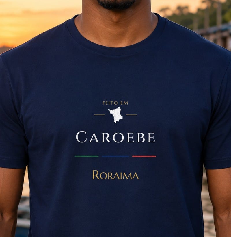 Camiseta Feito em de Caroebe