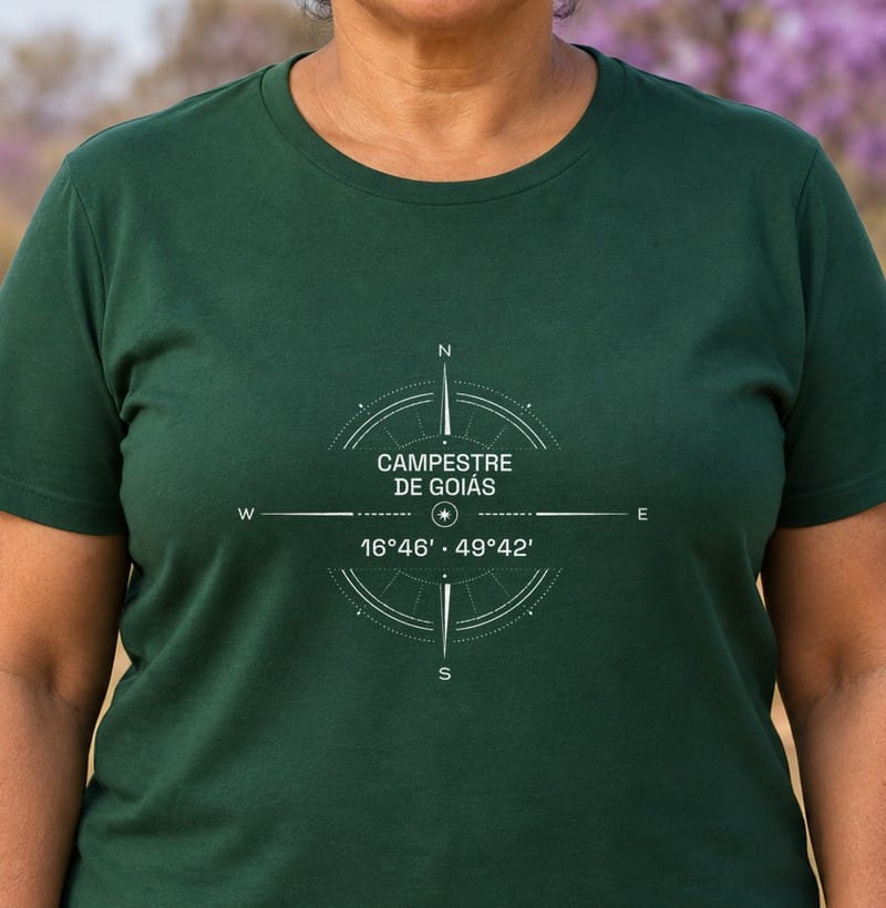 Camiseta Coordenadas de Campestre de Goiás