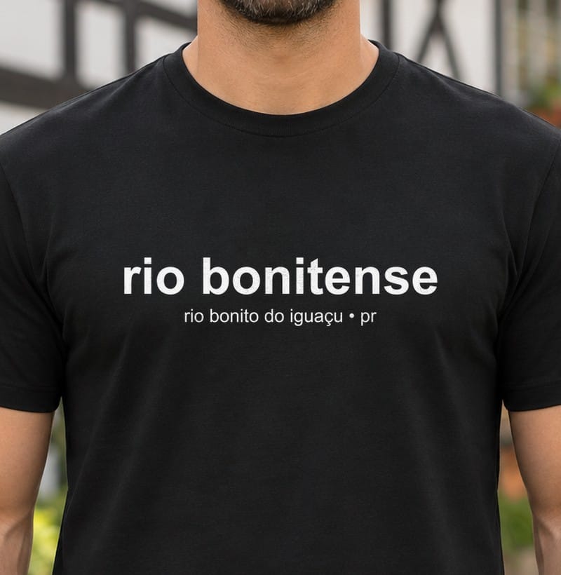 Camiseta Gentílico de Rio Bonito do Iguaçu