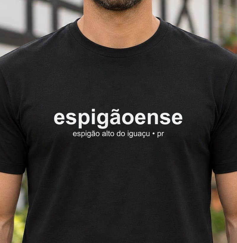 Camiseta Gentílico de Espigão Alto do Iguaçu