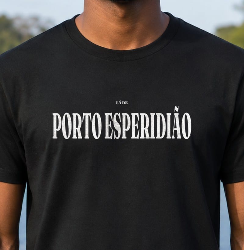 Camiseta Tipografia de Porto Esperidião