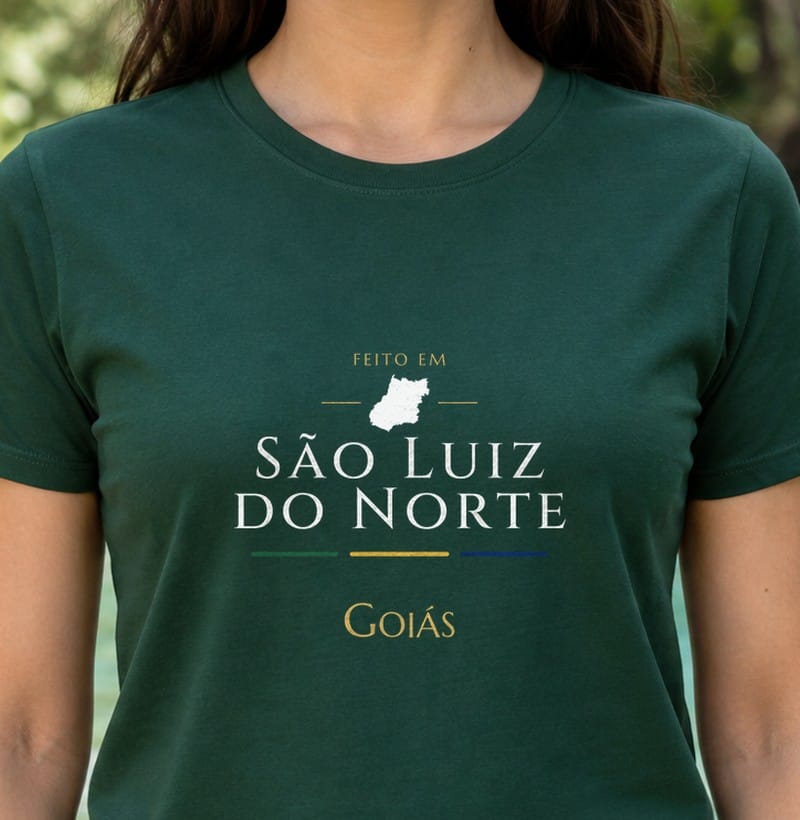 Camiseta Feito em de São Luiz do Norte