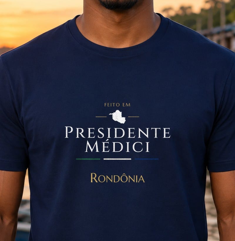 Camiseta Feito em de Presidente Médici