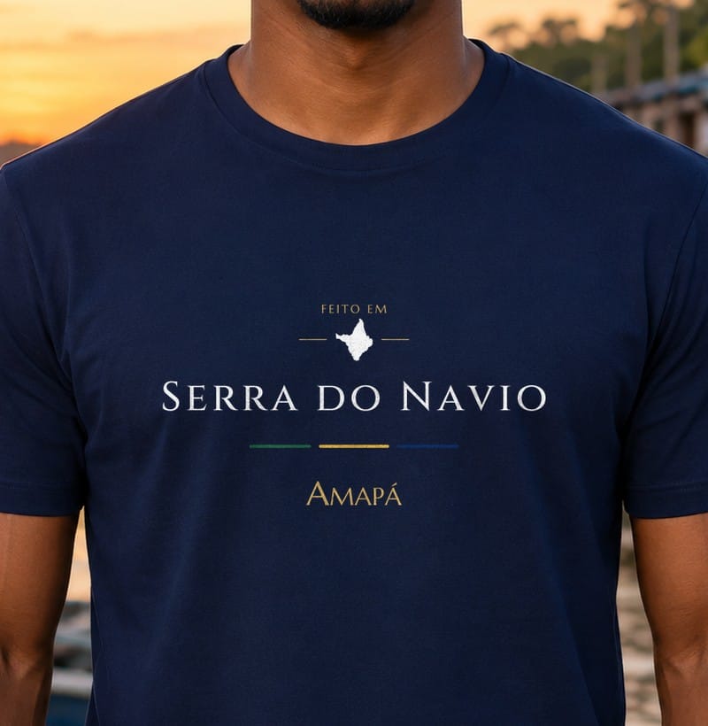 Camiseta Feito em de Serra do Navio