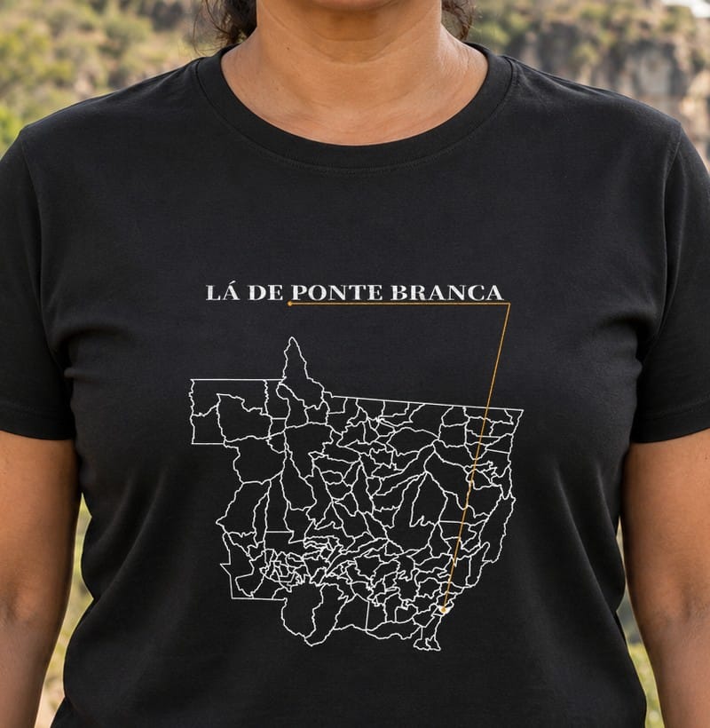 Camiseta Ponto de Origem de Ponte Branca