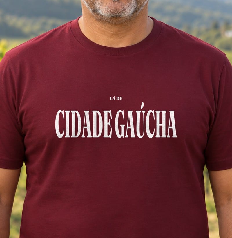 Camiseta Tipografia de Cidade Gaúcha