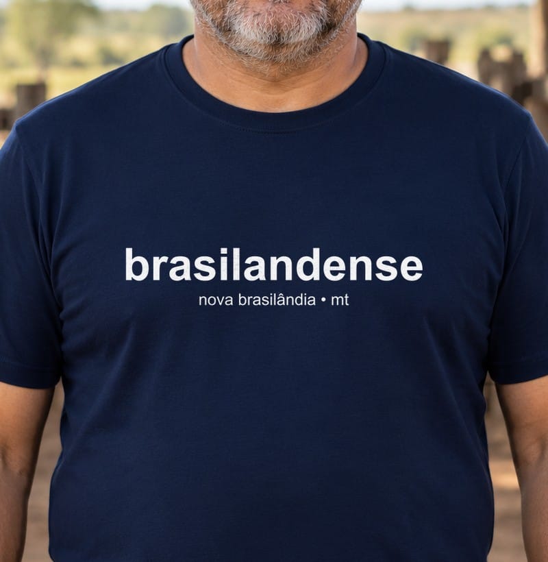 Camiseta Gentílico de Nova Brasilândia