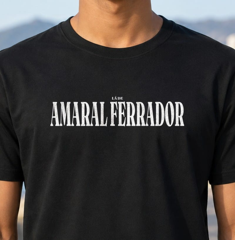 Camiseta Tipografia de Amaral Ferrador