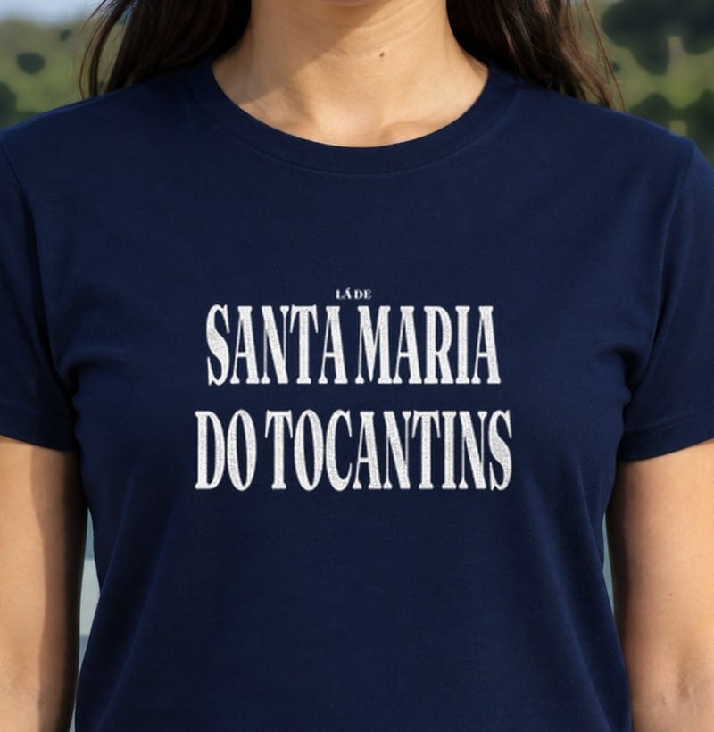 Camiseta Tipografia de Santa Maria do Tocantins