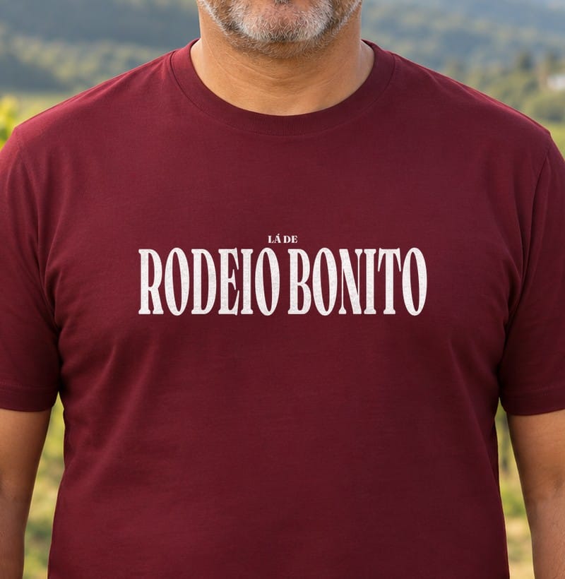 Camiseta Tipografia de Rodeio Bonito