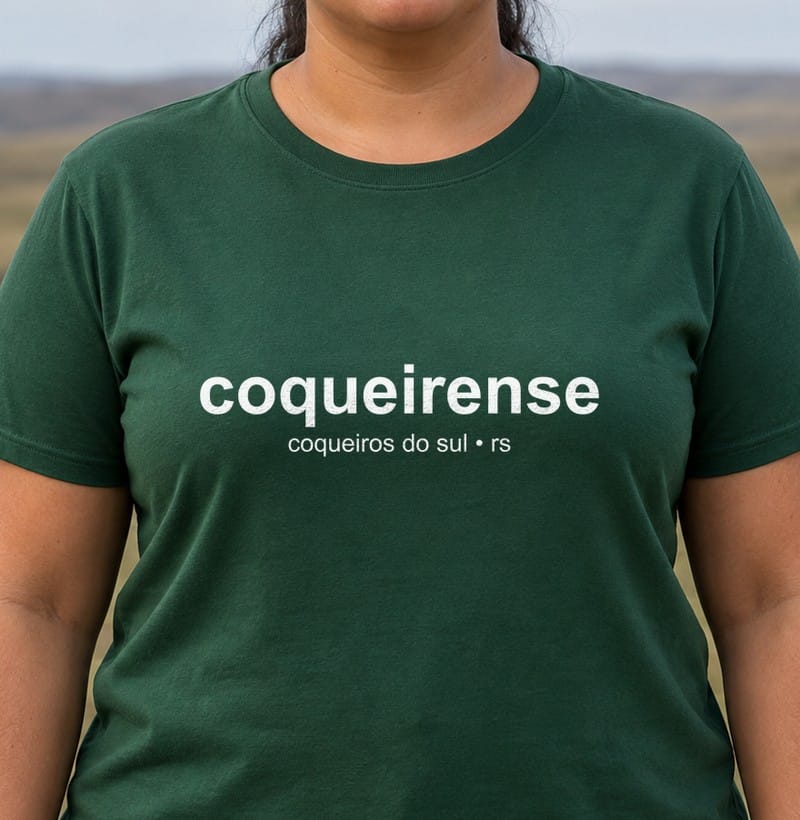 Camiseta Gentílico de Coqueiros do Sul