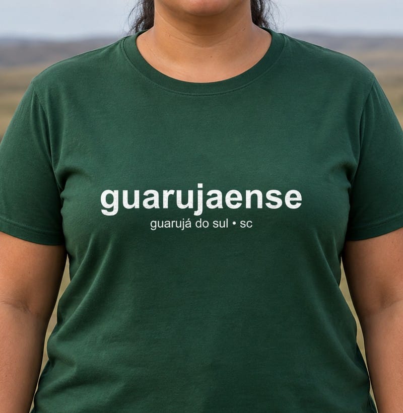 Camiseta Gentílico de Guarujá do Sul