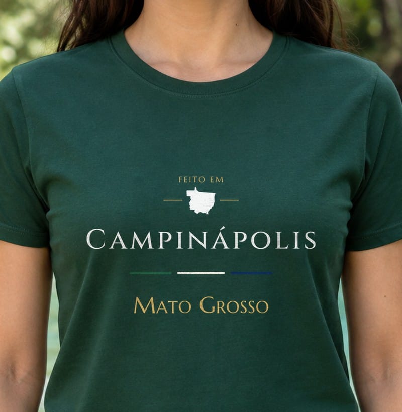 Camiseta Feito em de Campinápolis