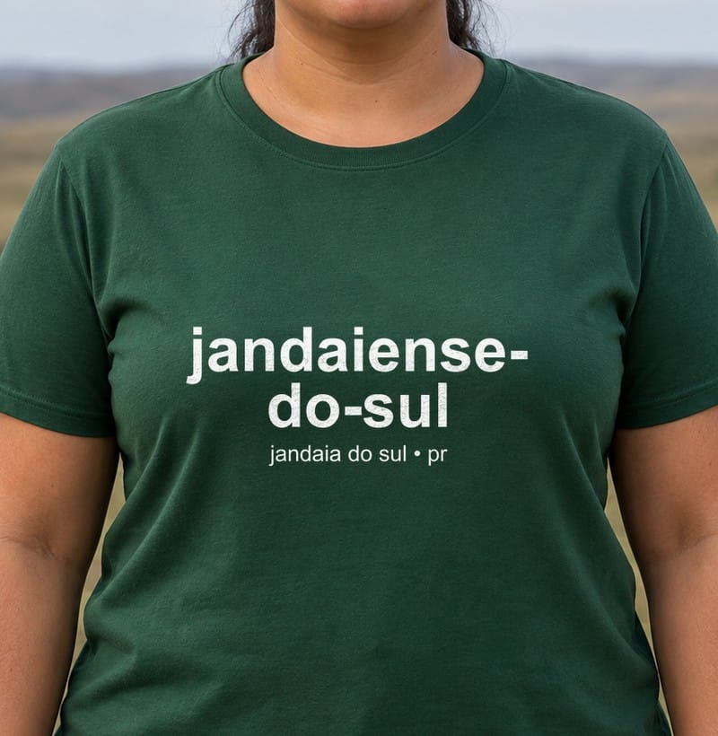 Camiseta Gentílico de Jandaia do Sul