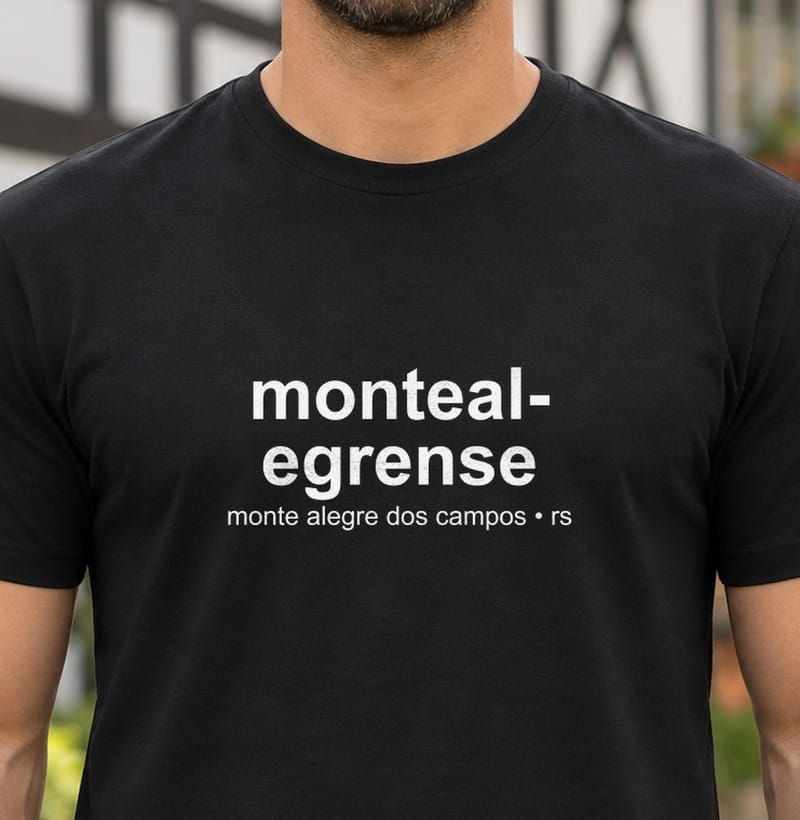 Camiseta Gentílico de Monte Alegre dos Campos