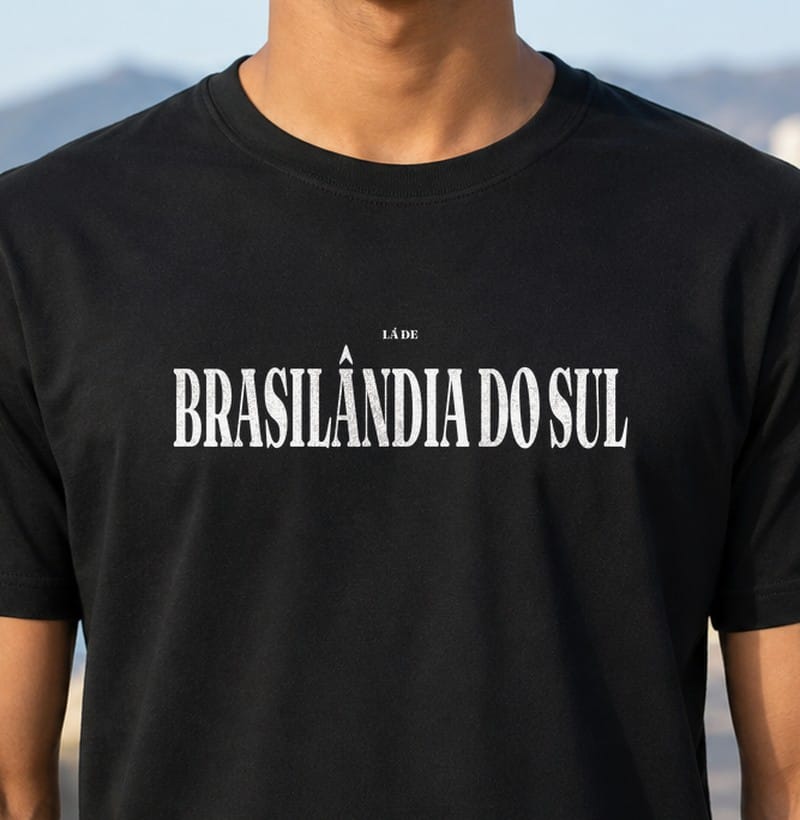 Camiseta Tipografia de Brasilândia do Sul