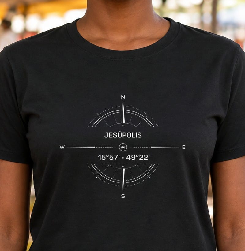 Camiseta Coordenadas de Jesúpolis