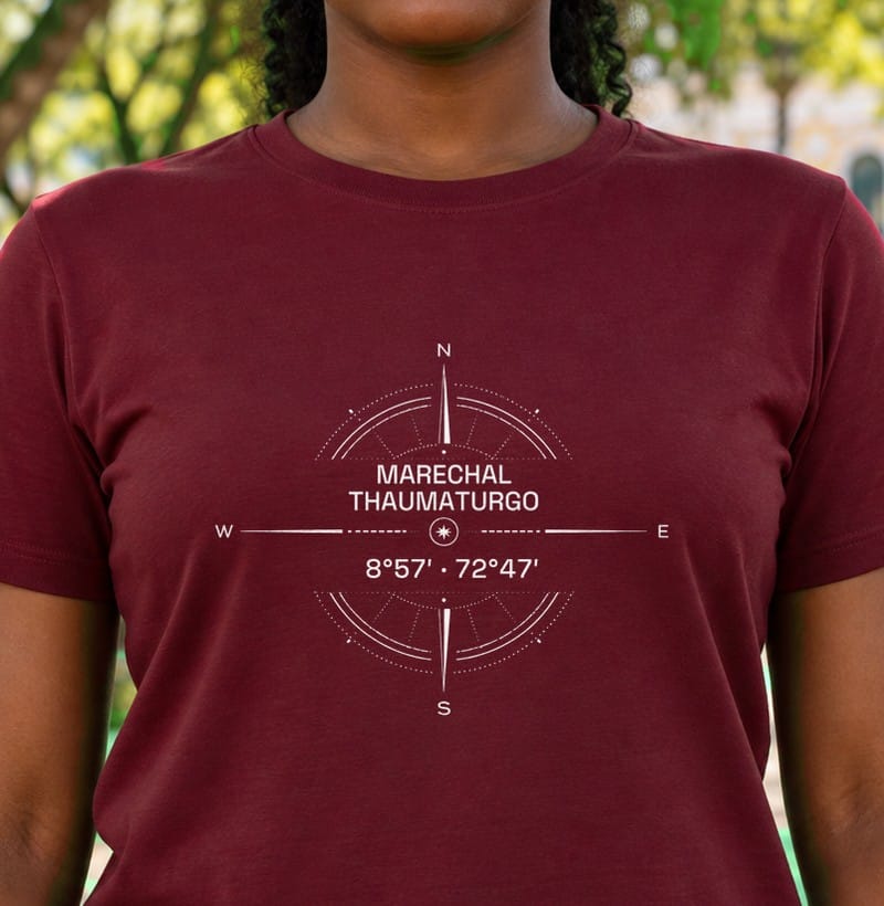 Camiseta Coordenadas de Marechal Thaumaturgo