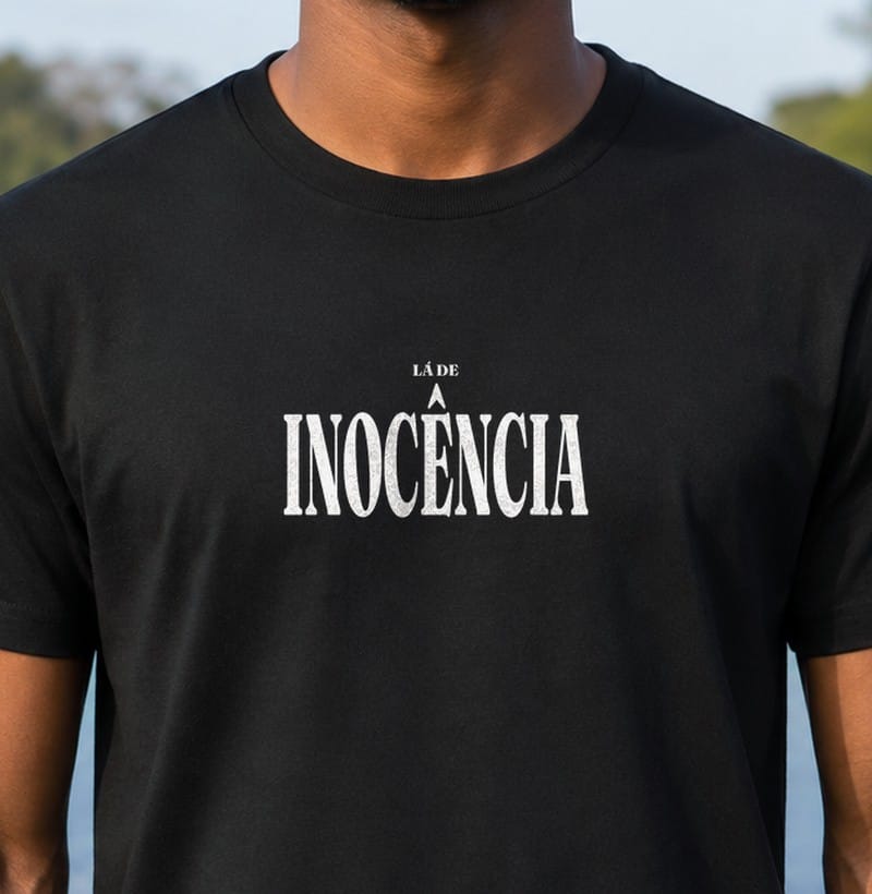 Camiseta Tipografia de Inocência