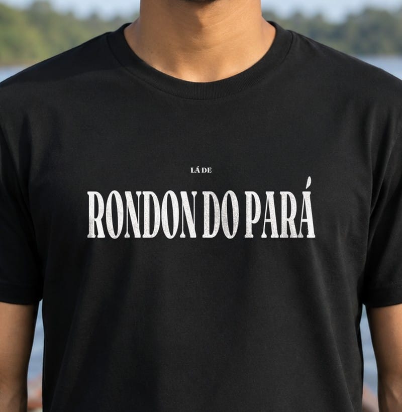 Camiseta Tipografia de Rondon do Pará