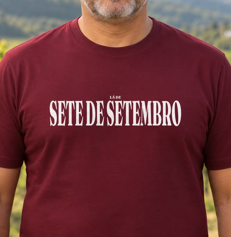 Camiseta Tipografia de Sete de Setembro