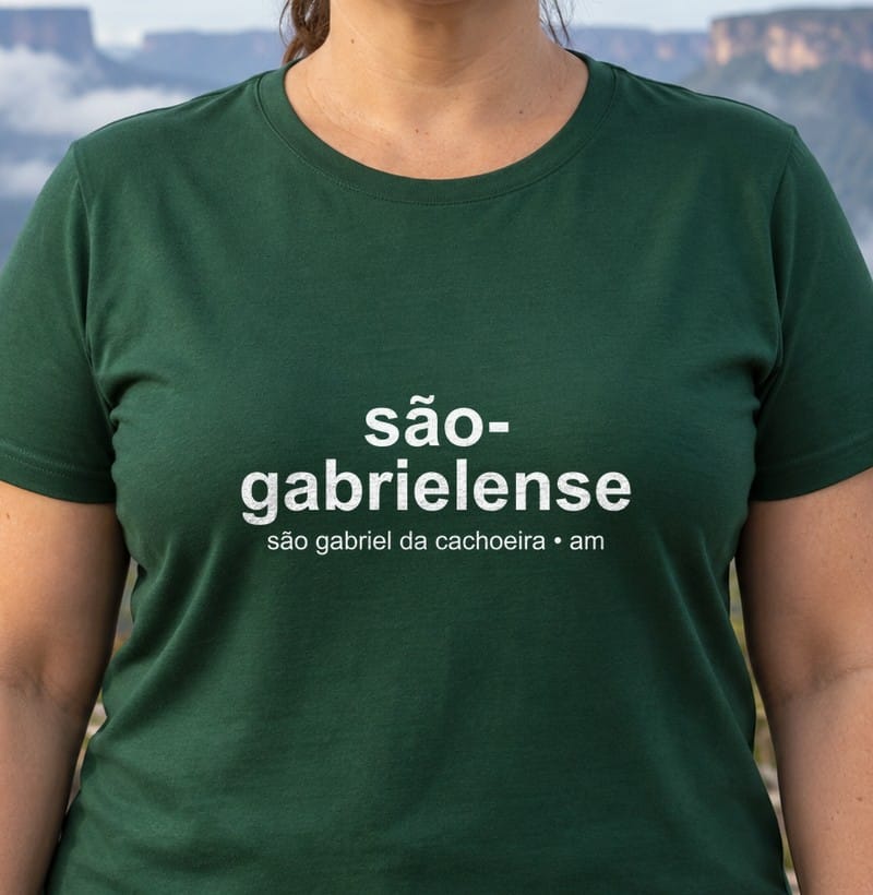 Camiseta Gentílico de São Gabriel da Cachoeira