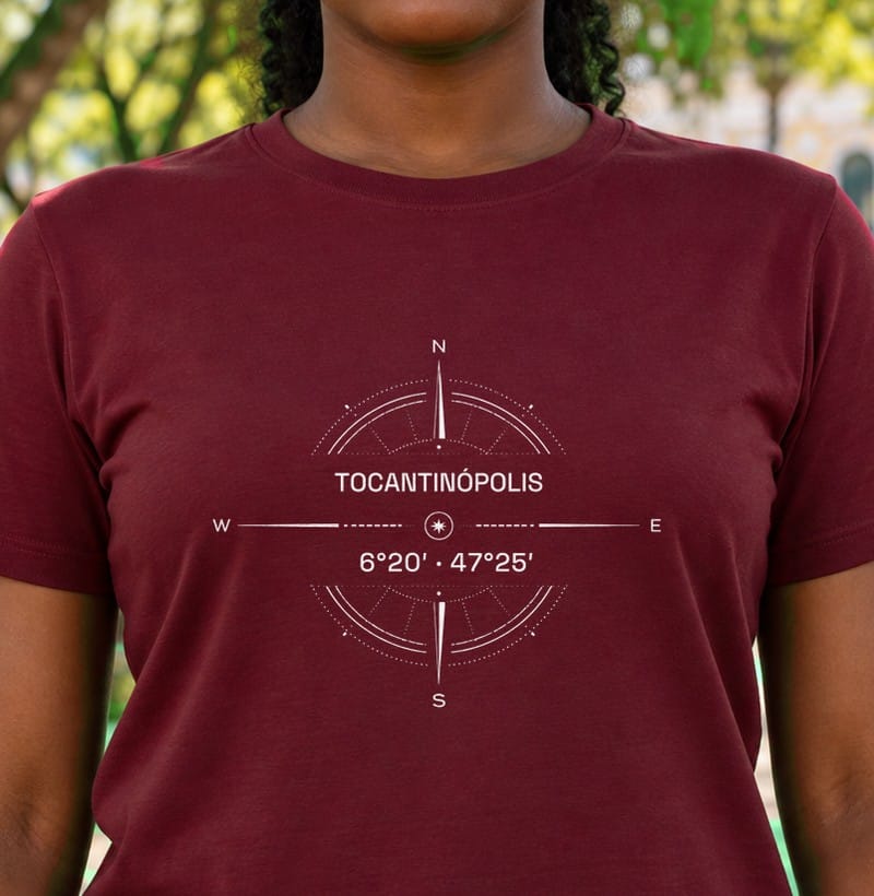 Camiseta Coordenadas de Tocantinópolis