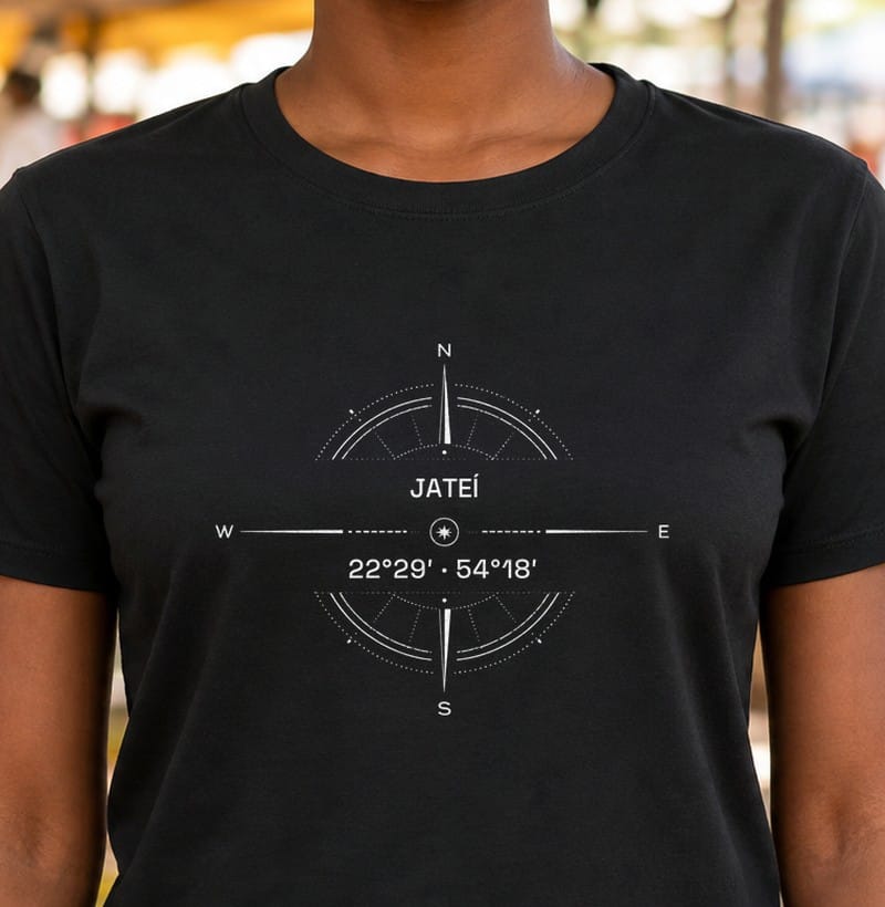 Camiseta Coordenadas de Jateí