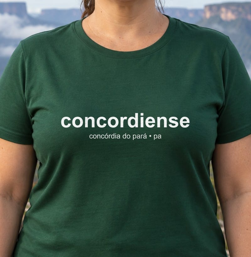 Camiseta Gentílico de Concórdia do Pará