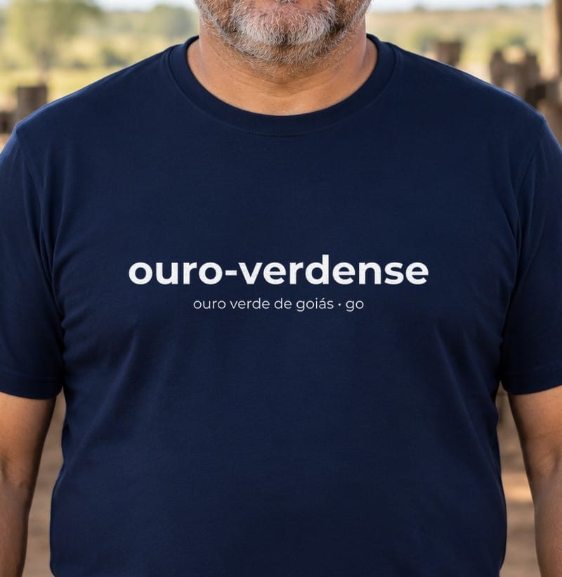 Camiseta Gentílico de Ouro Verde de Goiás