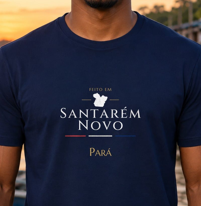 Camiseta Feito em de Santarém Novo