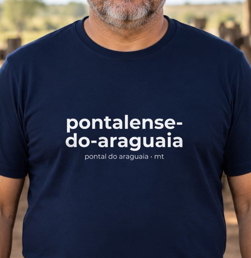 Camiseta Gentílico de Pontal do Araguaia