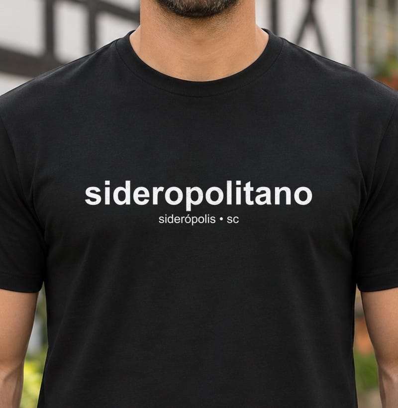 Camiseta Gentílico de Siderópolis