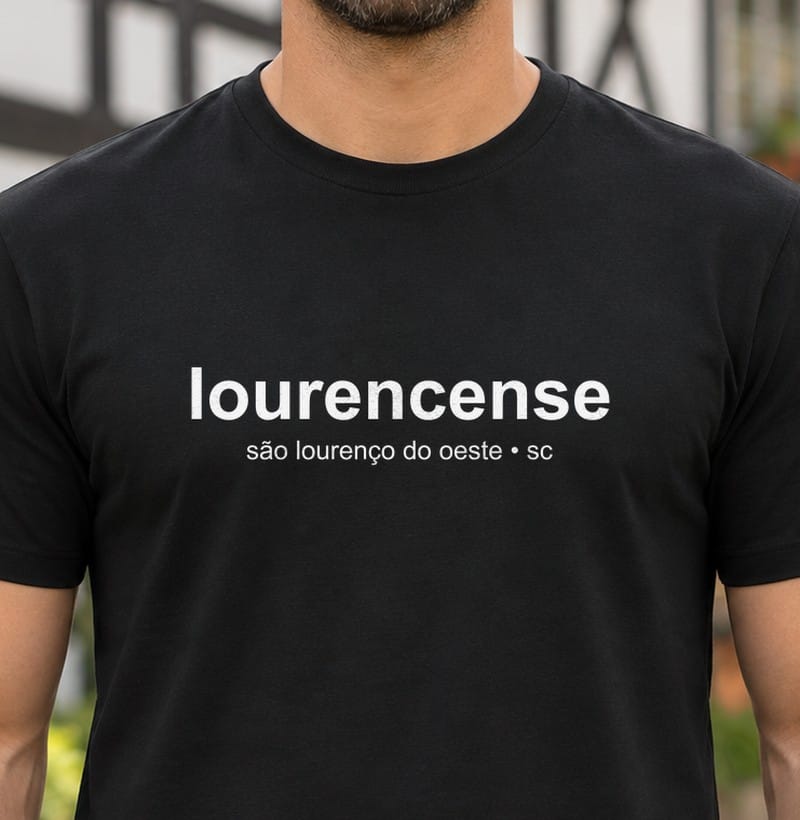 Camiseta Gentílico de São Lourenço do Oeste