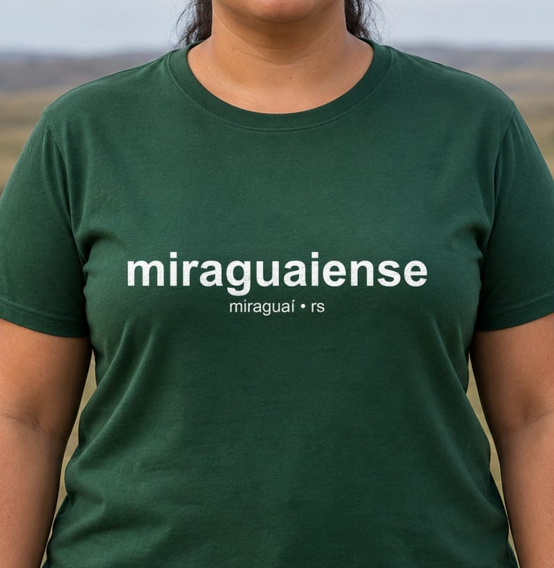 Camiseta Gentílico de Miraguaí