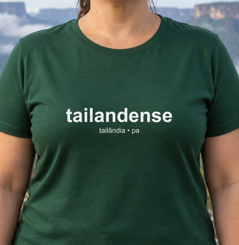 Camiseta Gentílico de Tailândia