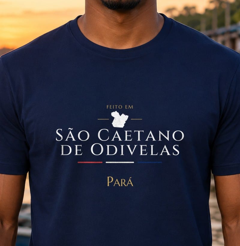 Camiseta Feito em de São Caetano de Odivelas