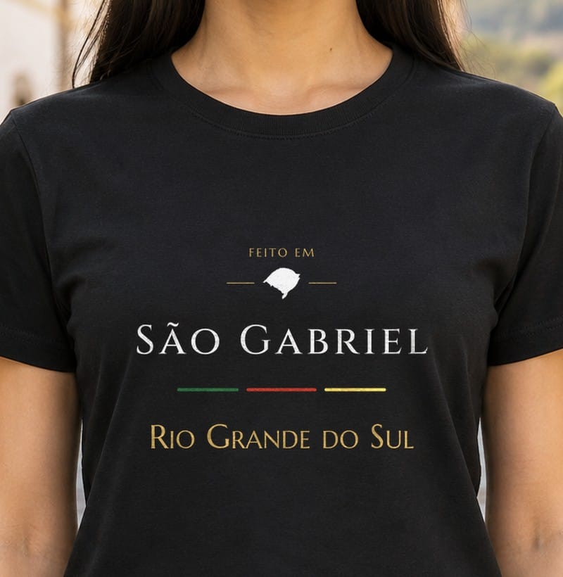 Feito em, São Gabriel · RS