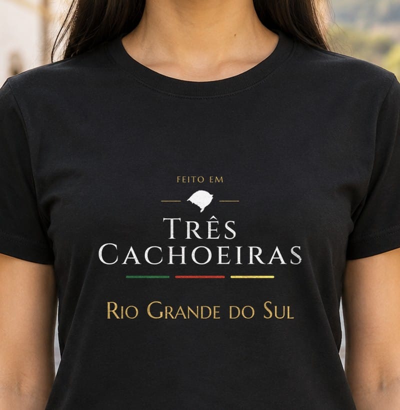 Feito em, Três Cachoeiras · RS