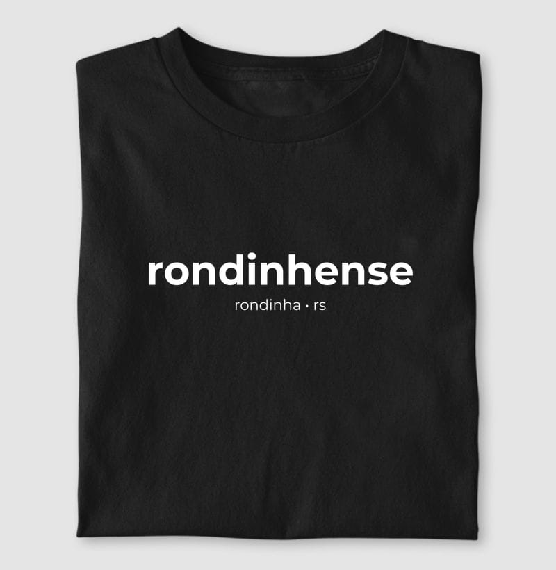 Camiseta Gentílico de Rondinha