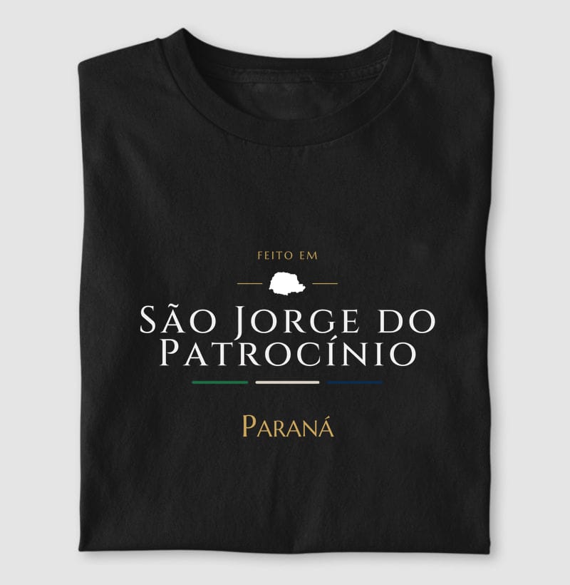 Camiseta Feito em de São Jorge do Patrocínio