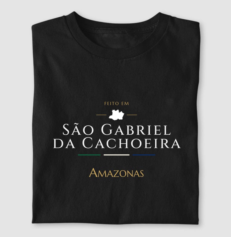 Camiseta Feito em de São Gabriel da Cachoeira