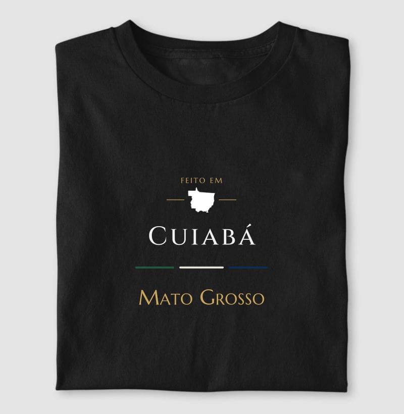 Feito em, Cuiabá · MT