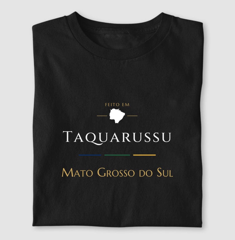 Feito em, Taquarussu · MS