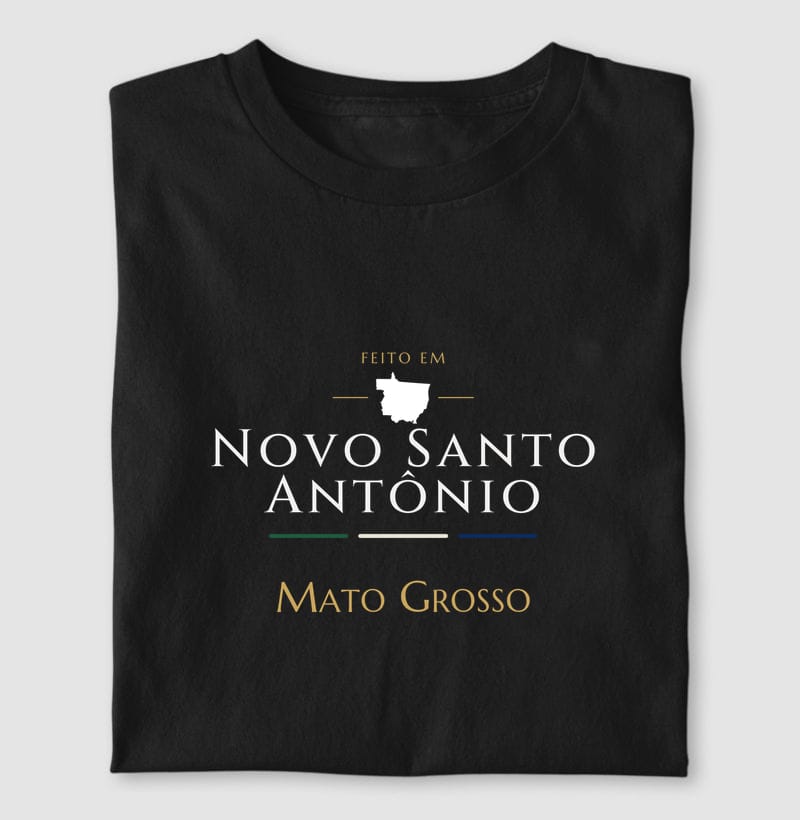 Camiseta Feito em de Novo Santo Antônio