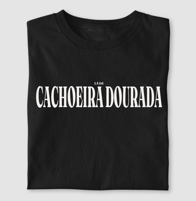 Camiseta Tipografia de Cachoeira Dourada