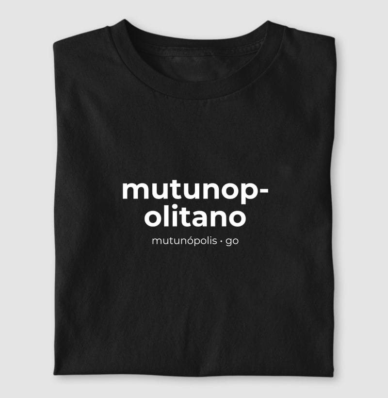 Camiseta Gentílico de Mutunópolis