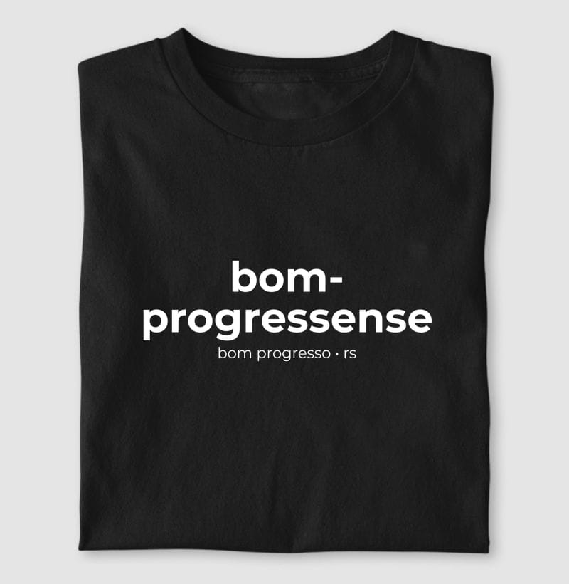 Camiseta Gentílico de Bom Progresso