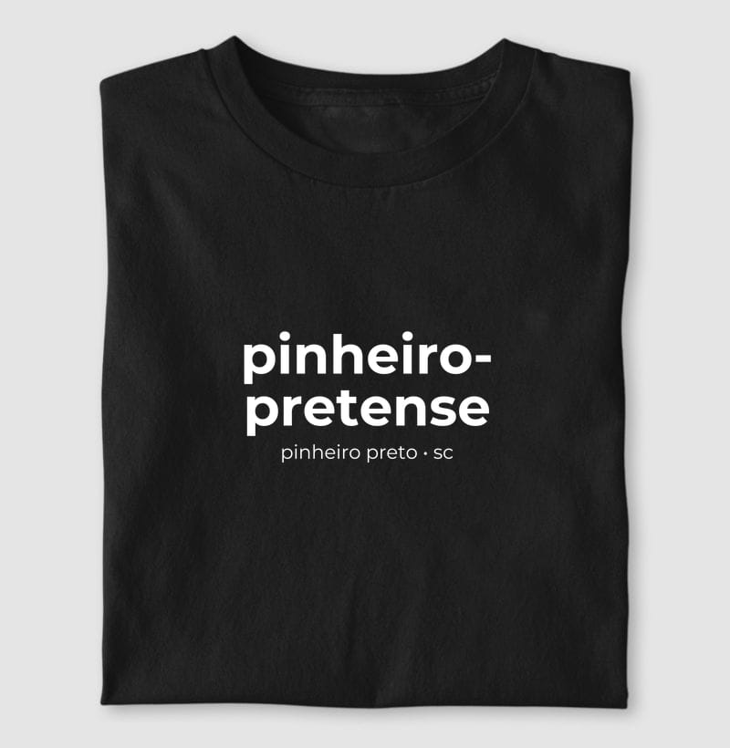 Camiseta Gentílico de Pinheiro Preto
