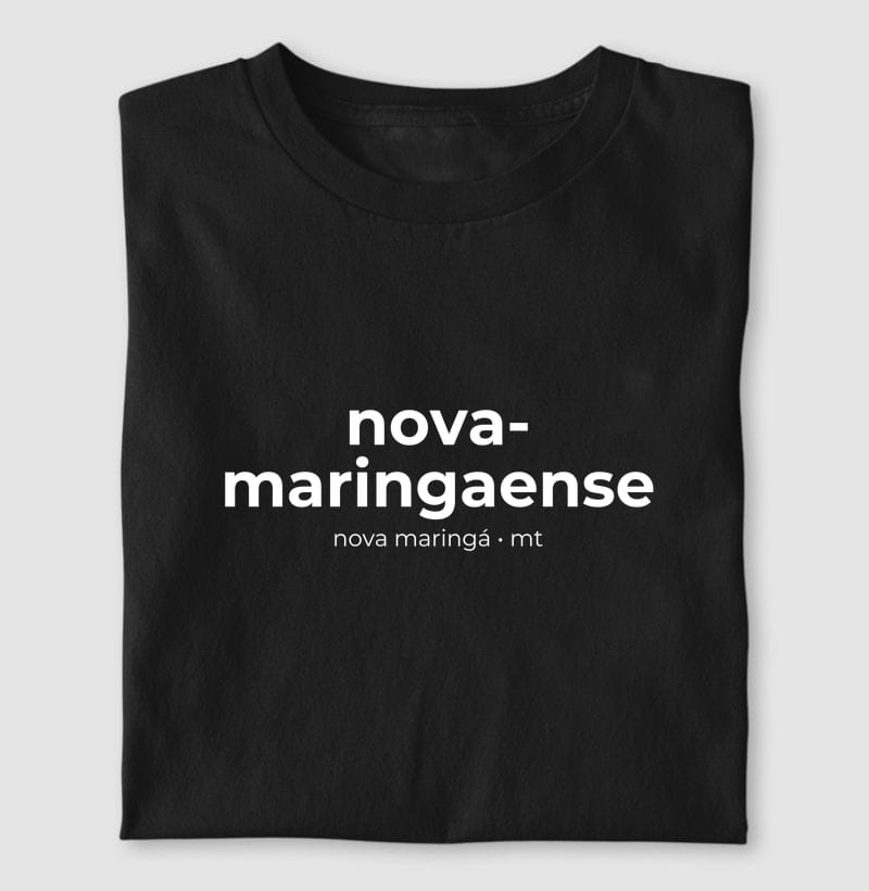 Camiseta Gentílico de Nova Maringá